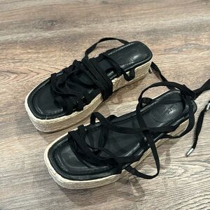 Strappy platform sandals